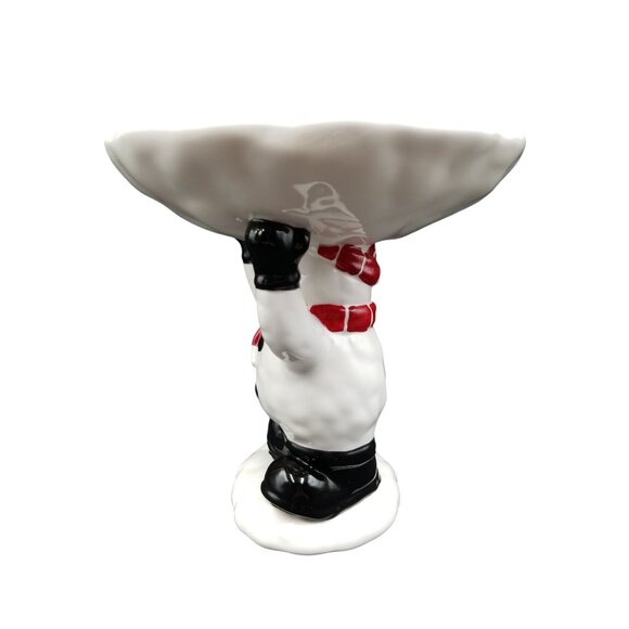 Ceramic Snowman Candy Or Soap Dish Holder Holiday Decor - Picture 3 of 16